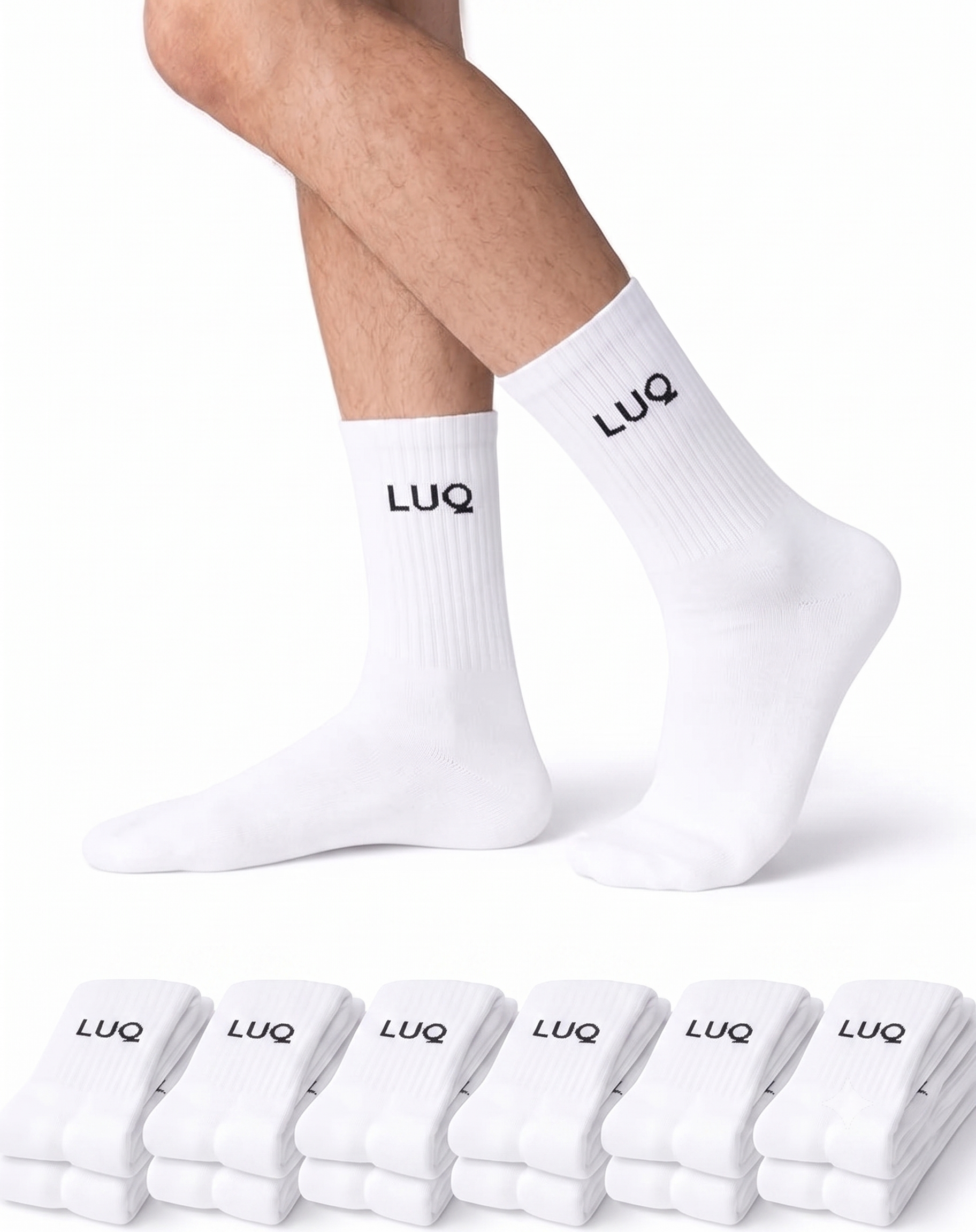 LUQ Tennis Socken 6er Set